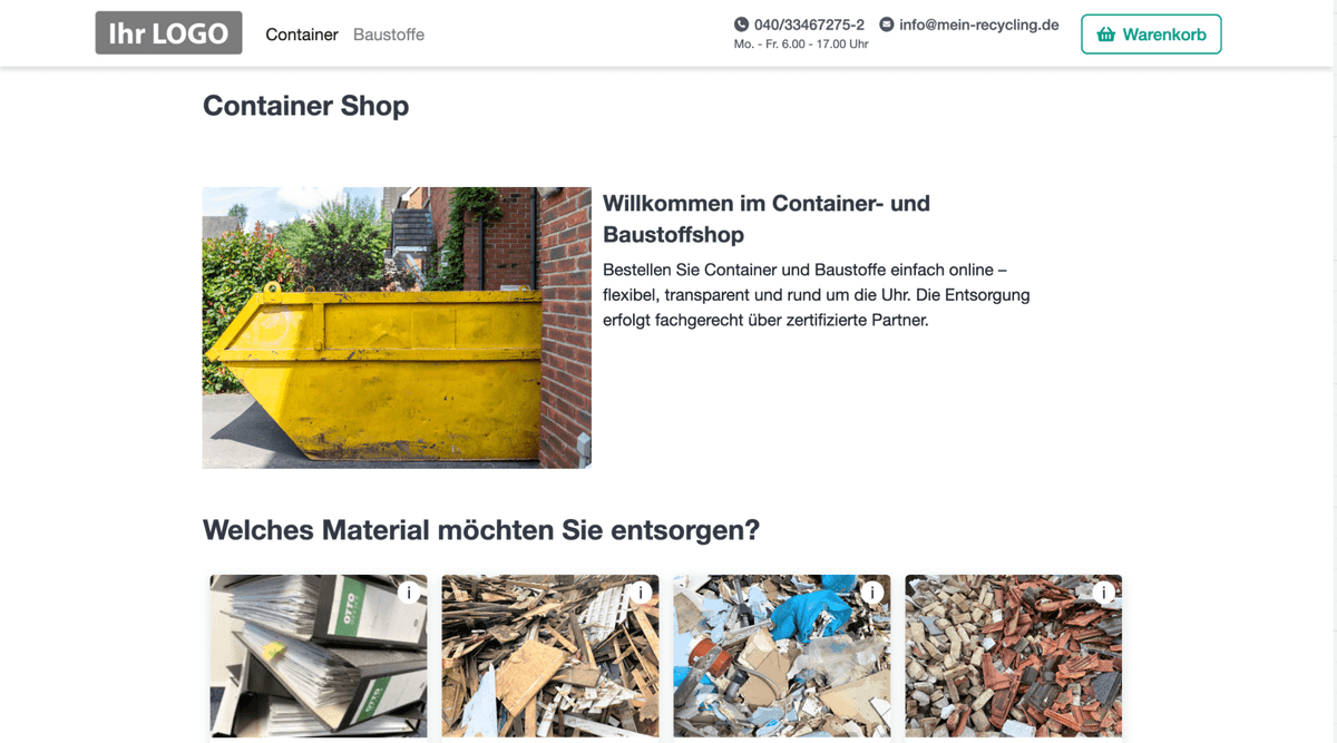 Containershop Home